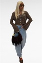 cardigan con bottoni traforato perforated
